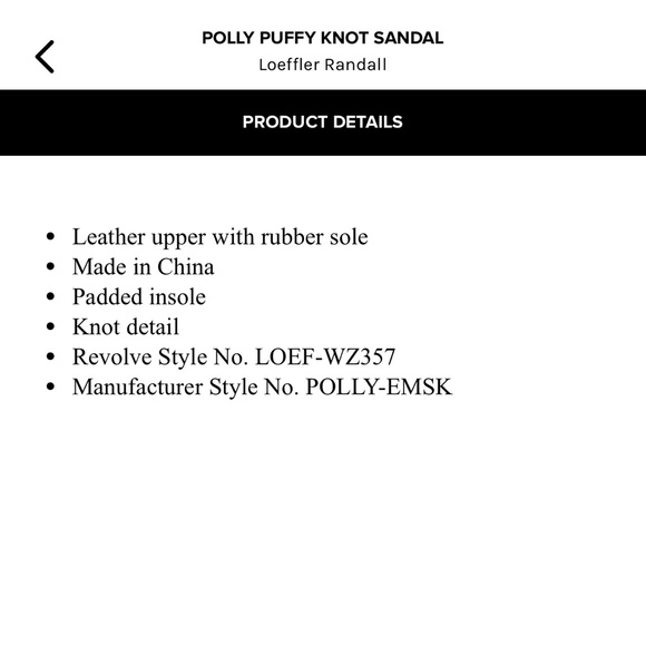 Loeffler Randall Polly Puffy Knot sandal size 8 🆕 - Picture 9 of 9